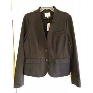 Loft black scuba jacket